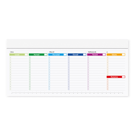 SLIM PLANNING MULTICOLOR